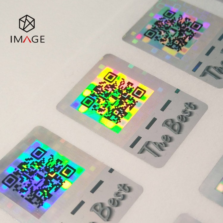 security qr code printing hologram sticker for verification