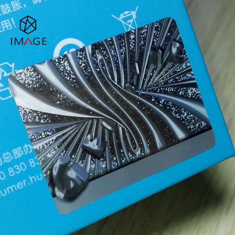 3d relief holographic sticker for GENUINE character