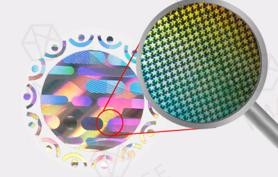 Pixel-character,-regular-five-pointed-star-can-be-seen-under-80-times-magnifying-glass