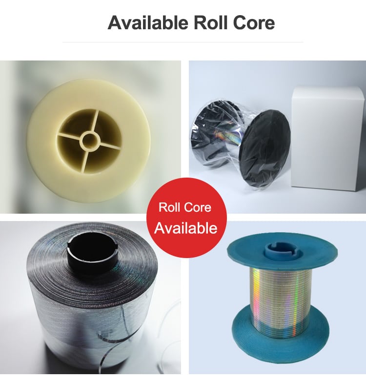 Available roll cores of tear tape