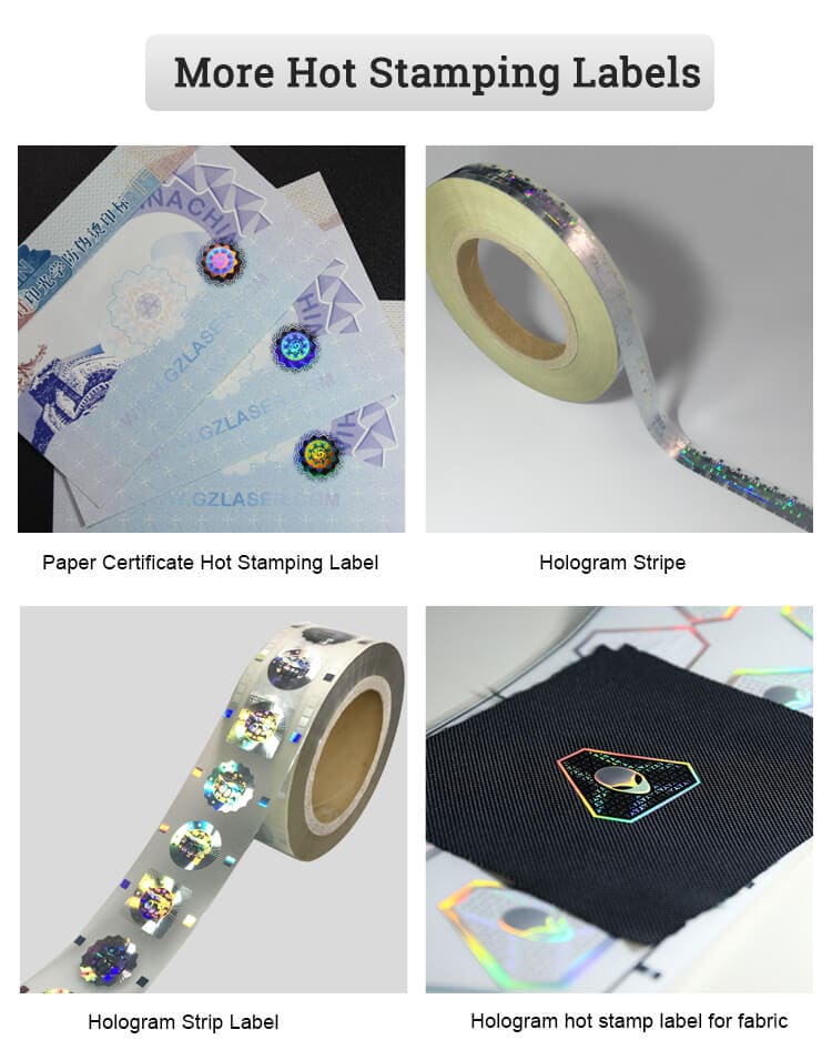 Hologram Strip, Transfer onto Paper Label — NIPIMAGE