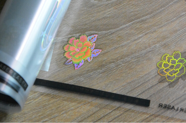laminate overlay hologram embedded license features sheet lamination