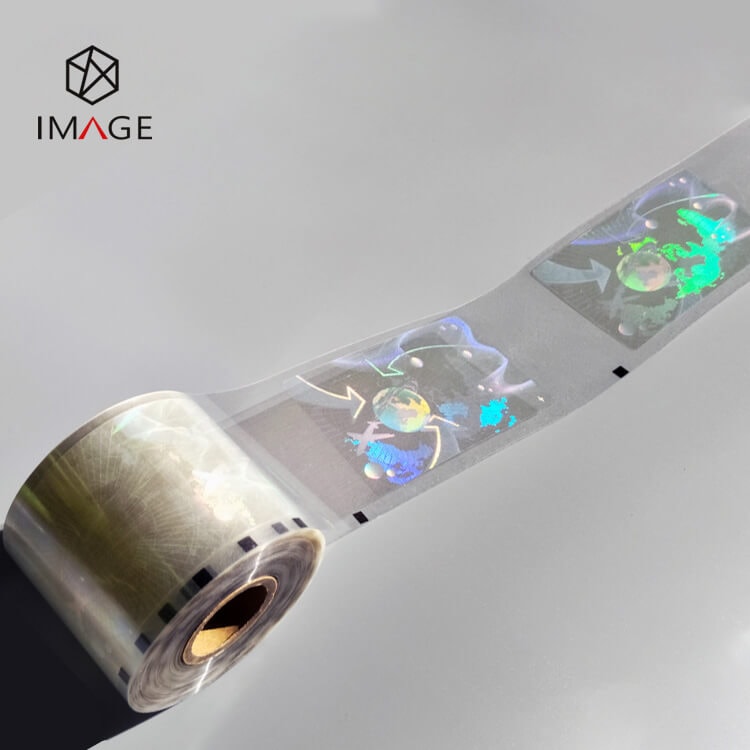 15 micron transparent hologram patch overlay
