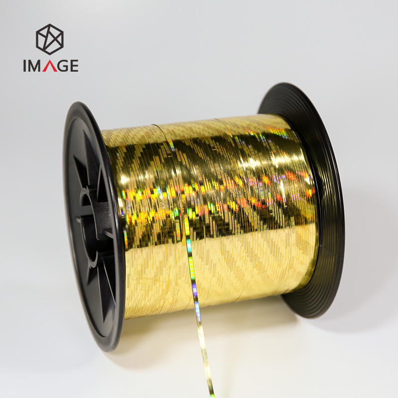 gold holographic tear tape with width of 3mm