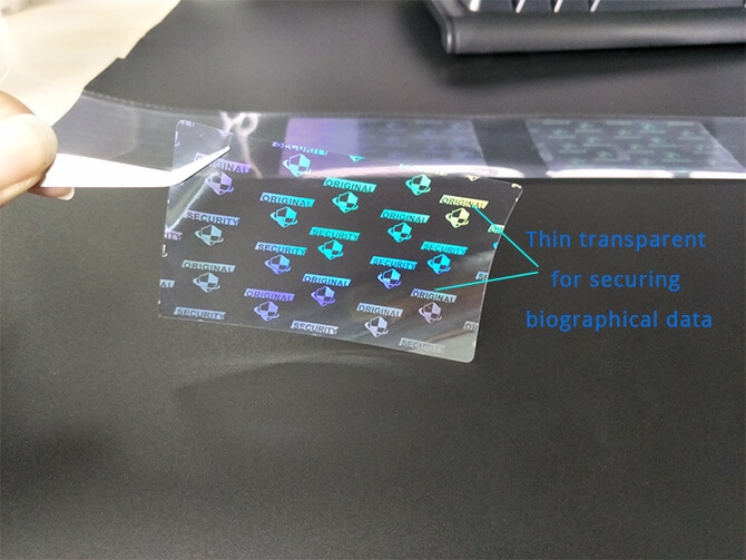 high transparency hologram overlay