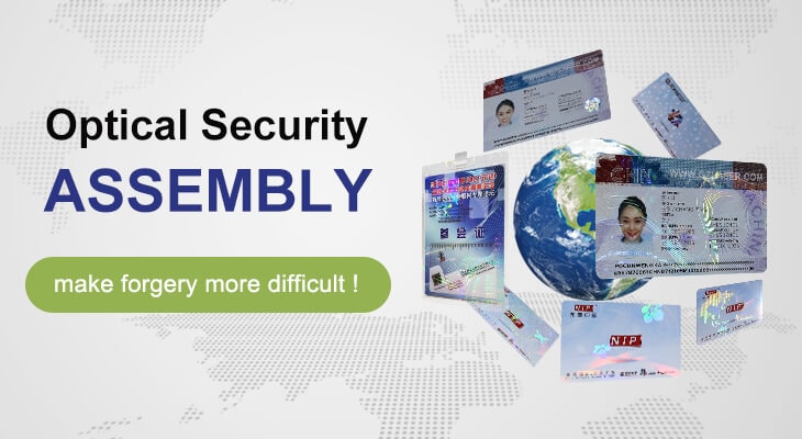 hologram overlay protects id cards from counterfeiting
