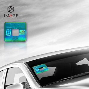 holographic windshield sticker for car's front window