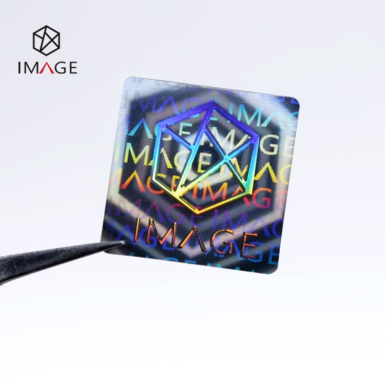 square 2d 3d stereo hologram label