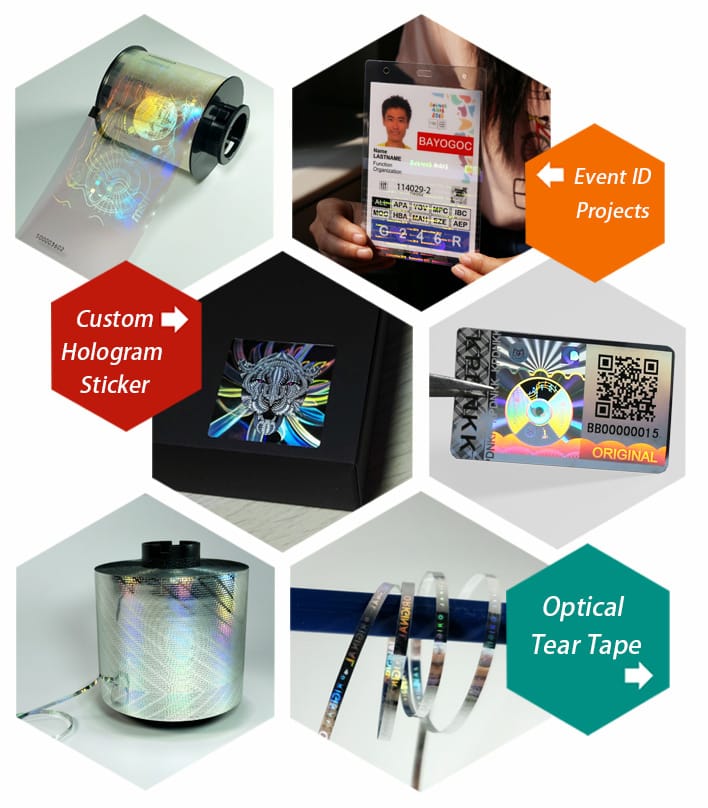 four categories of hologram anti-counterfeiting products