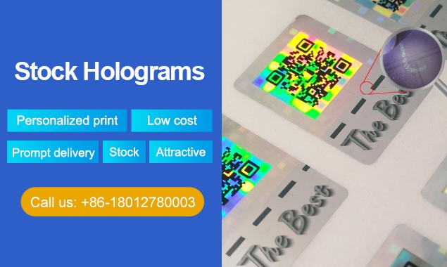 stock hologram sticker solution