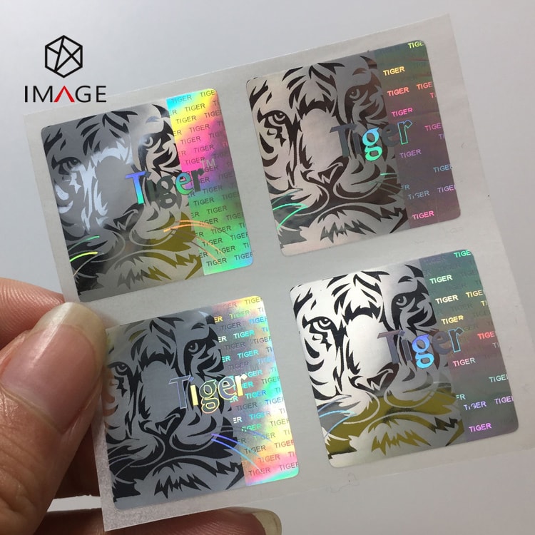 25mm holographic die cut sticker