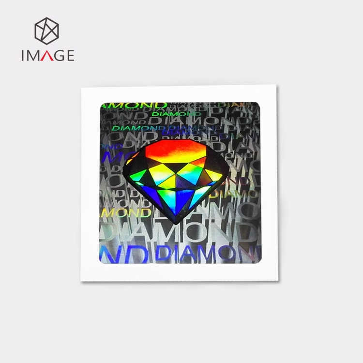 3D Diamond Pattern Hologram Sticker