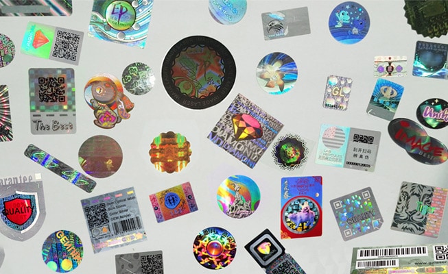 Fully Custom Hologram Stickers with Various Designs, Shapes and Colors