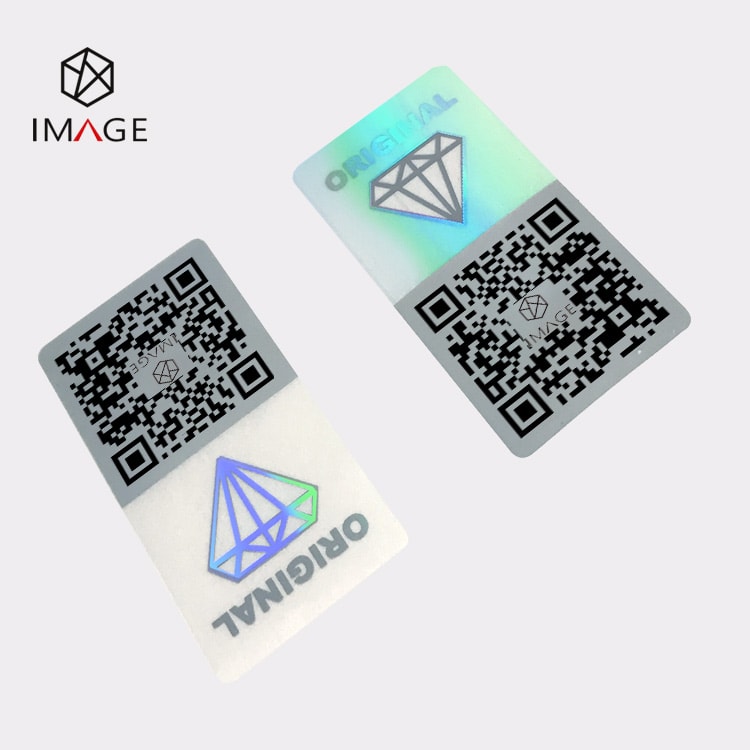 18X36mm 3d hologram security qr code label