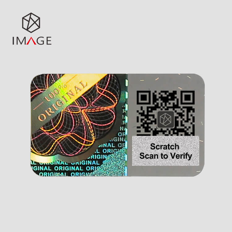 100% Original Scratch QR Hologram Sticker, Scan QR to Verify