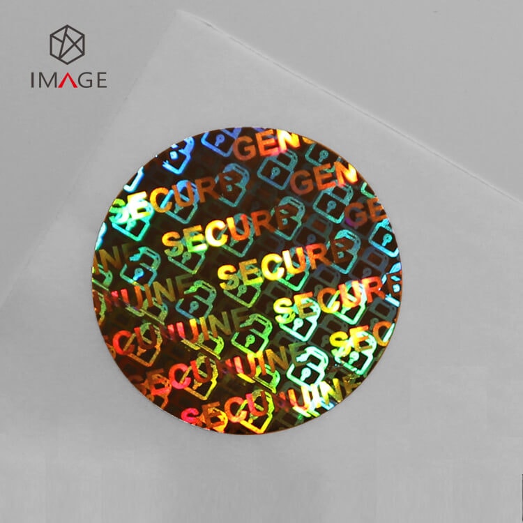 30mm circle shape genuine secure holographic sticker
