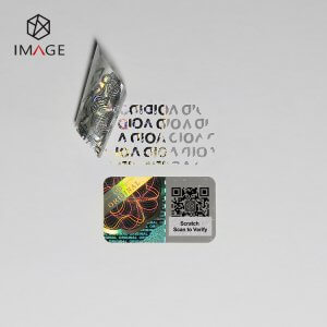 the VOID residue leaves if peel scratch qr code sticker off the object
