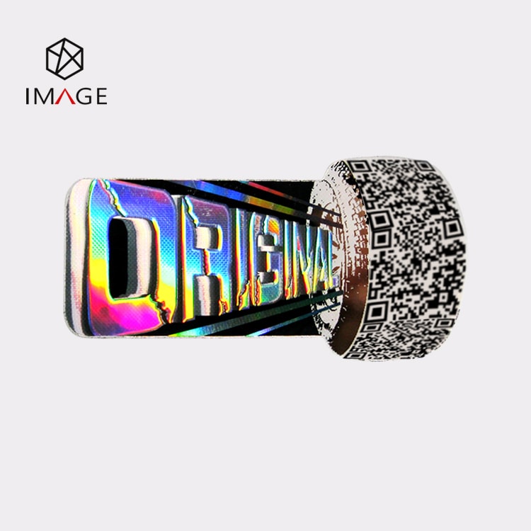 Rainbow Effect QR Code Anti Fake Warranty Label