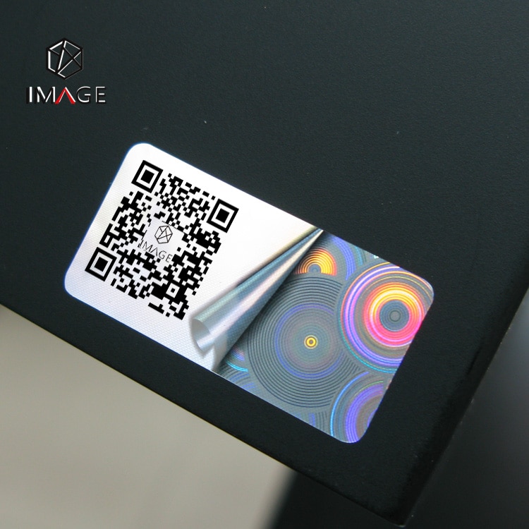 adhesive hologram label with qr code