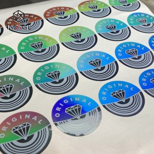 circle light diffraction adhesive holographic label