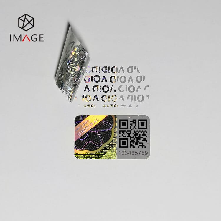 hologram seal sticker with void tamper proof feature