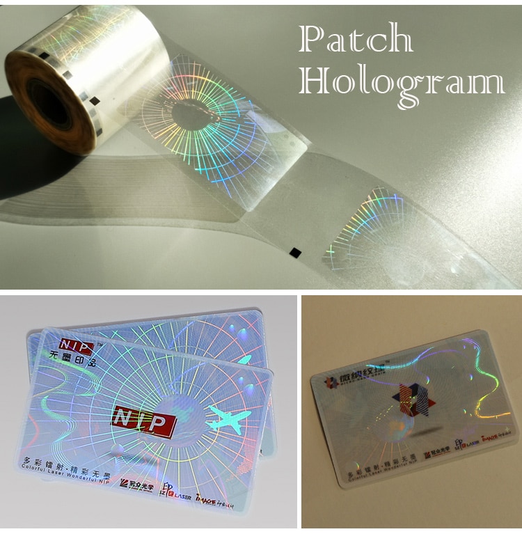 15 um Anti-scratch Hologram Patch Film for Cards