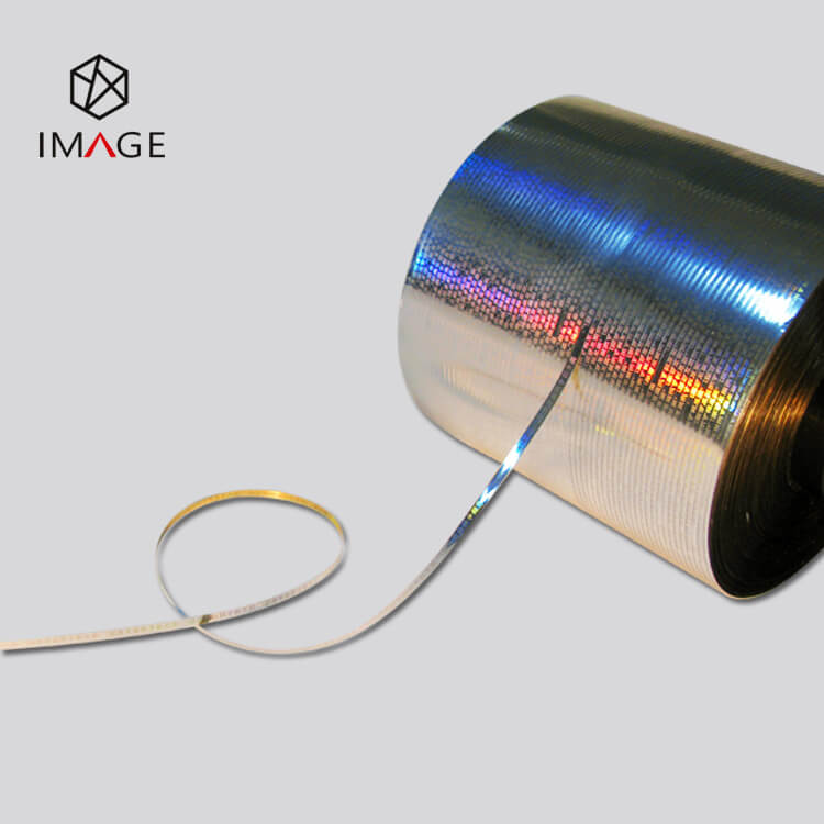 35 Micron Silver Metalized Holographic Tear Tape