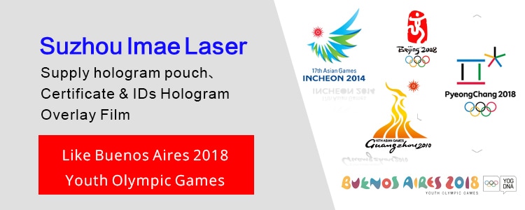 Custom Holographic Clear Laminating Pouches for Sports Event IDs