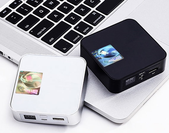 Holographic Sticker for Electronics