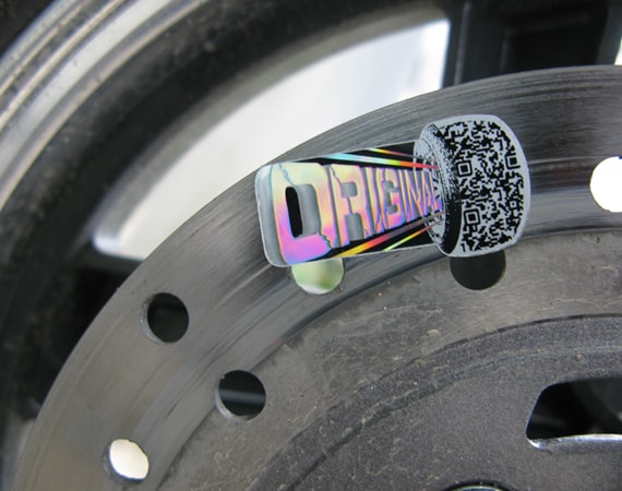 QR Code Hologram Sticker for Automotive Spare Parts