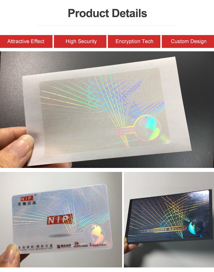 Secure Holographic Cold Laminate Overlay In Stock