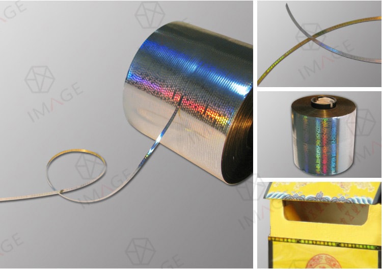 Silver Metalized Holographic Tear Tape for tobacco box