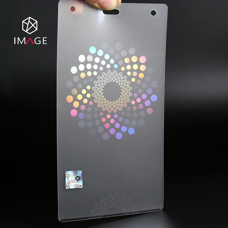 hologram hot laminate pouch with custom logo