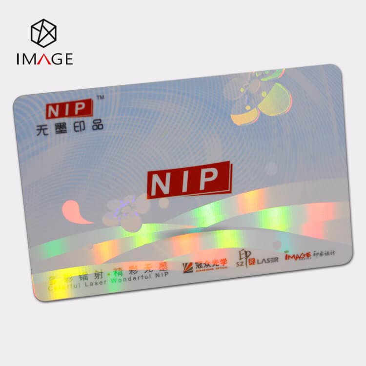 hologram transparent ribbon for PVC cards