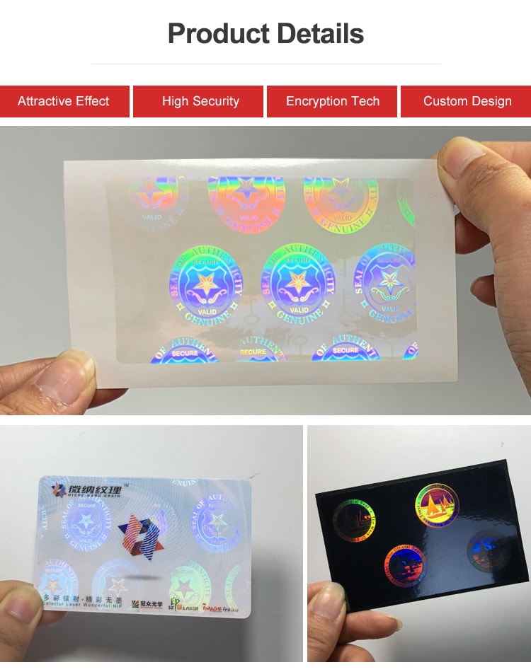 more pictures of Secure Key Self Stick Hologram ID Overlay