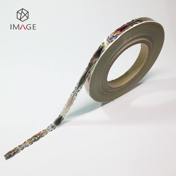 reel form gold holographic hot stamping stripe