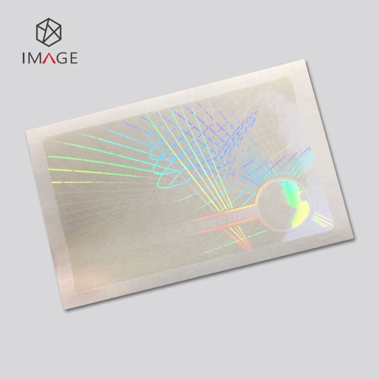 secure pattern transparent holographic cold laminate overlay