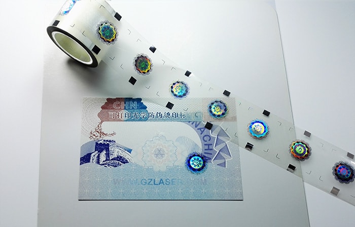 PET holographic hot stamping foil for certificates