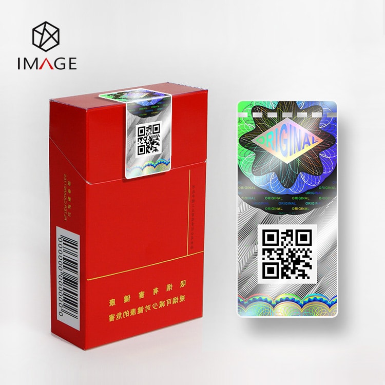 hologram cigarette duty tax stamp for warranty seal