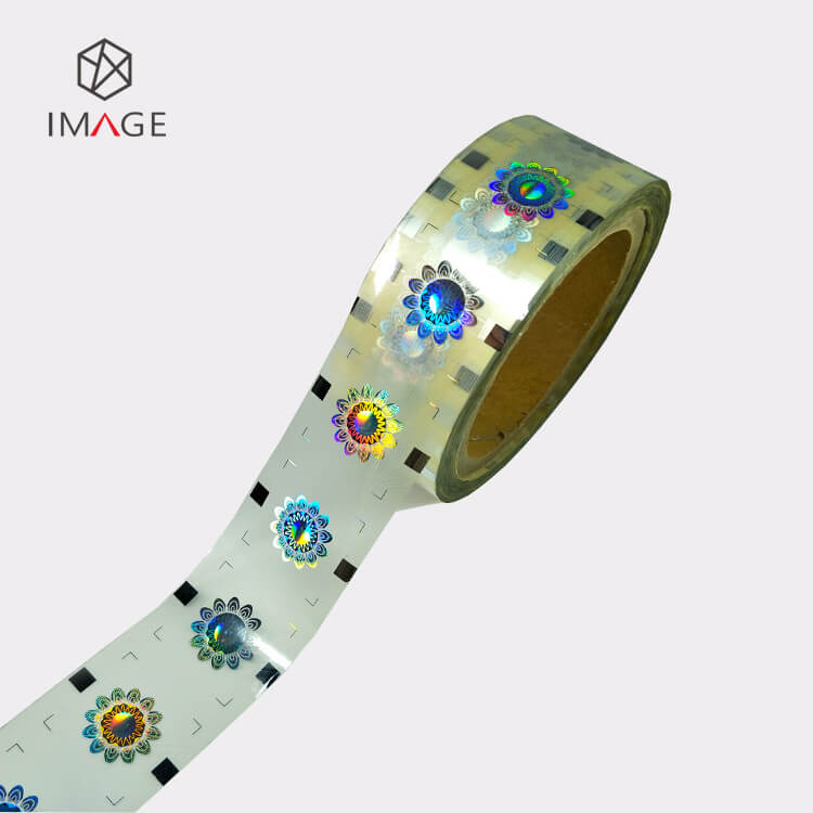 hologram hot stamping label in roll