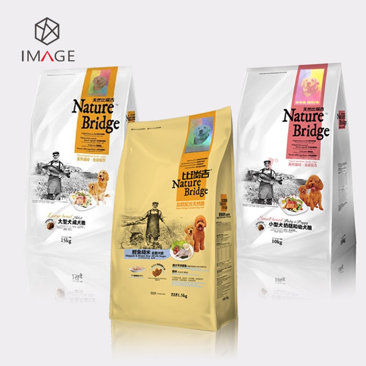 holographic foil sticker, is hot stamped onto packaging bag