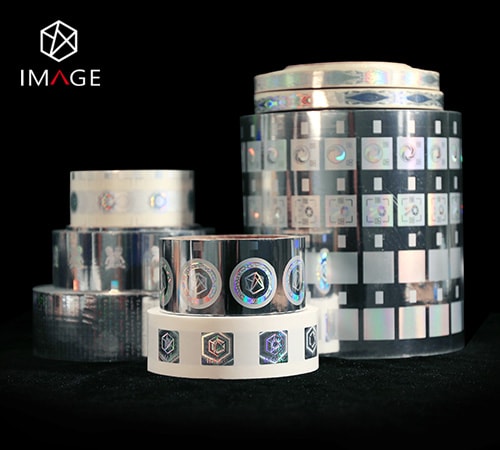 registered hot stamping hologram foil in roll form