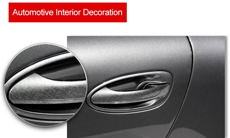 Decorative texture application for automobiles and building materials