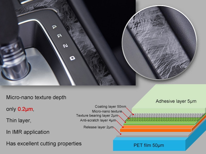 Micro-nano texture depth 0.2μm, has excellent cutting properties