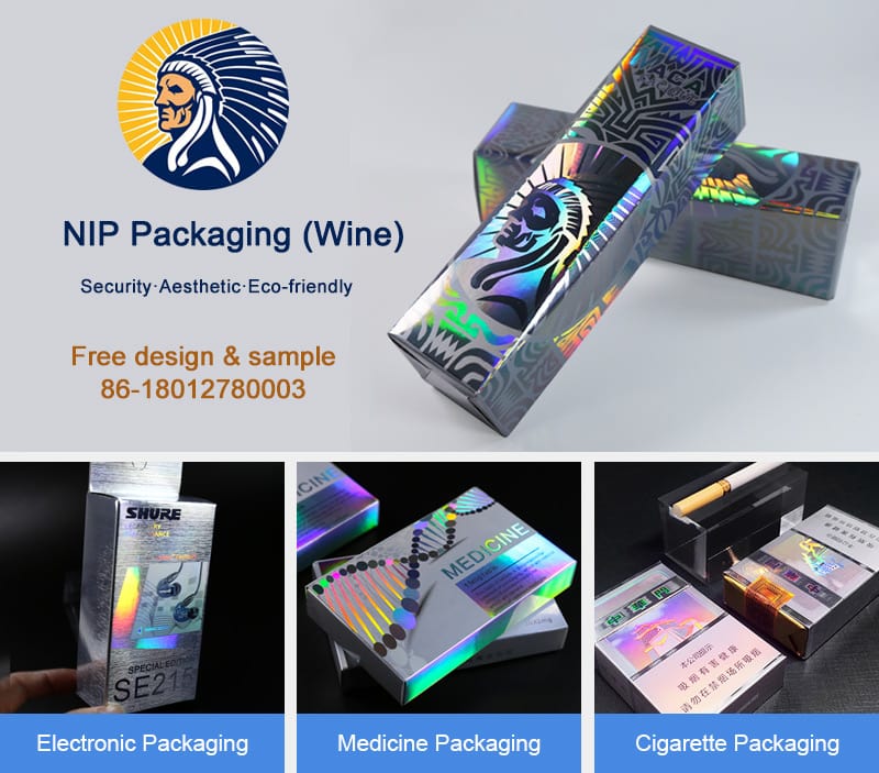 NIP （inkless ink printing）Optical Packaging