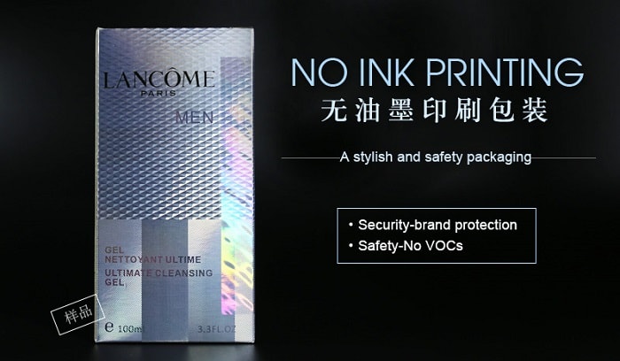 No Ink Printing Optical Packaging for Cosmetic Products