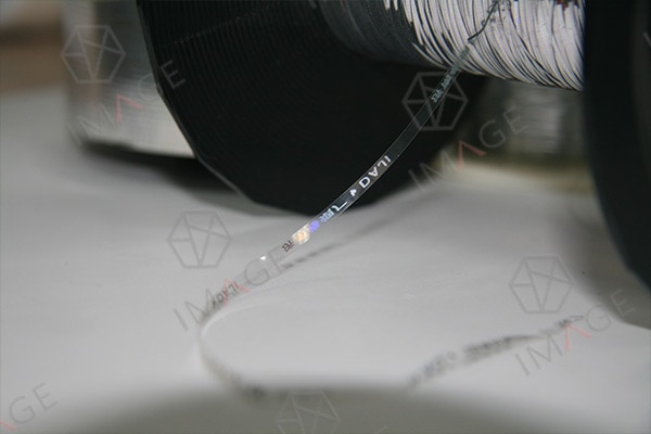 hologram de-metalized tear tape