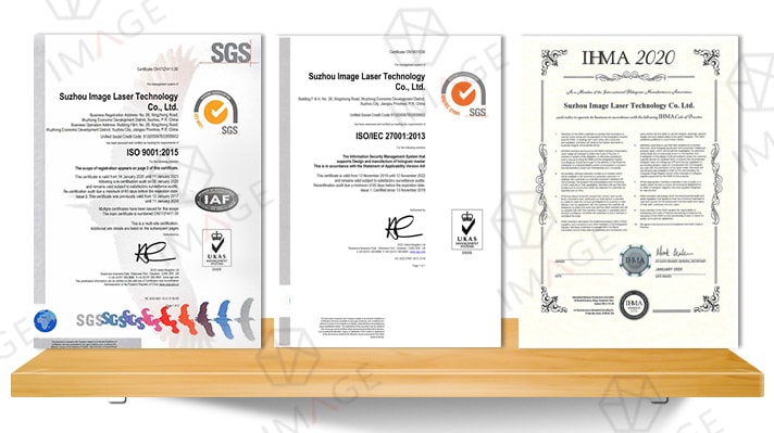 qualification certificate(IHMA, ISO9001, ISO27001)