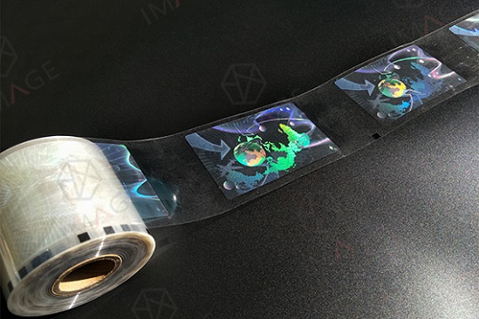 reel form card type hologram patch film