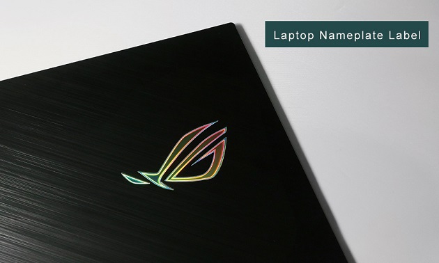 electronic product, laptop nameplate label